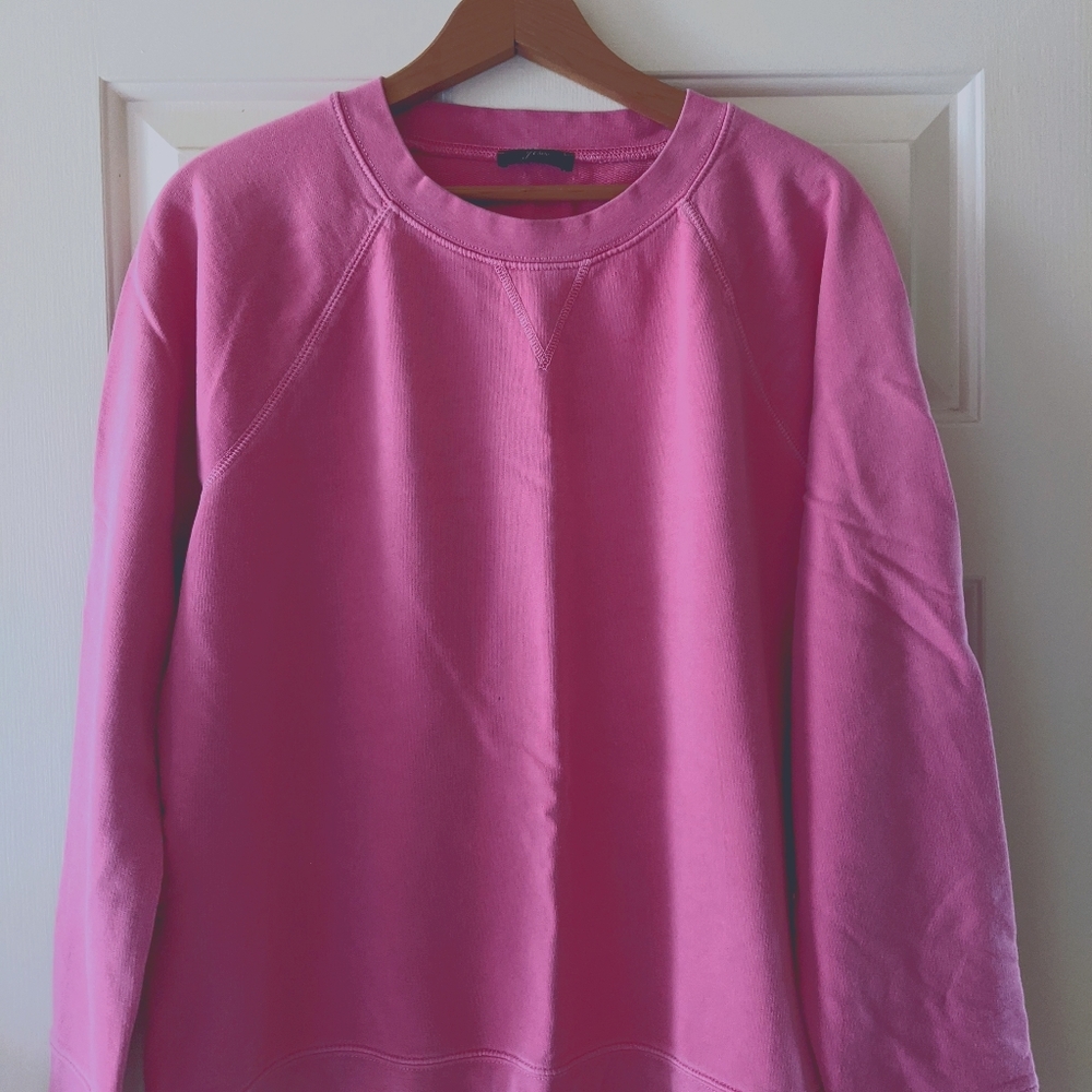 Garment washed pink J.Crew sweatshirt